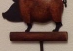 Wooden & Iron Pig Hook small